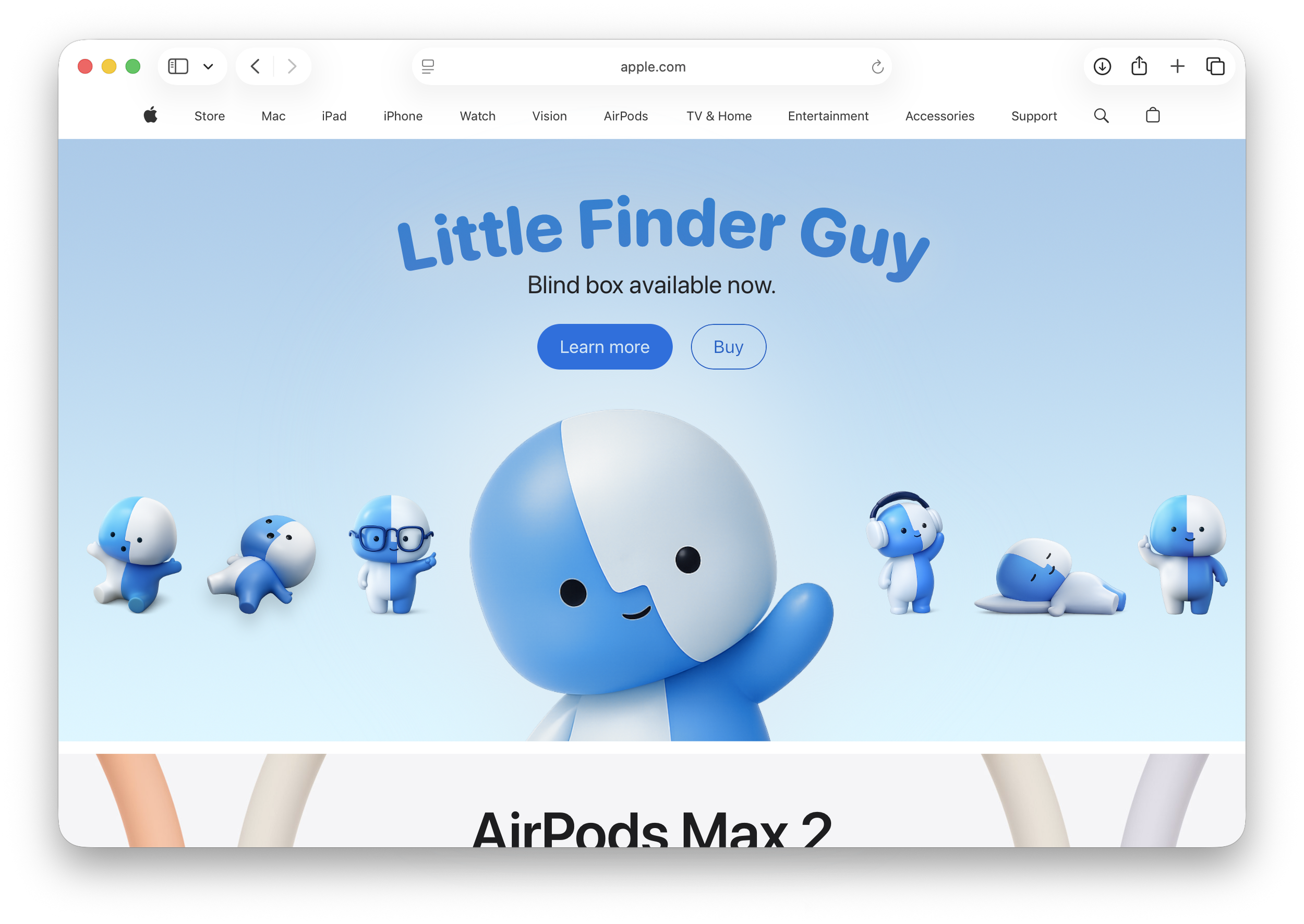 Little Finder Guy Blind Box from Apple — Basic Apple Guy
