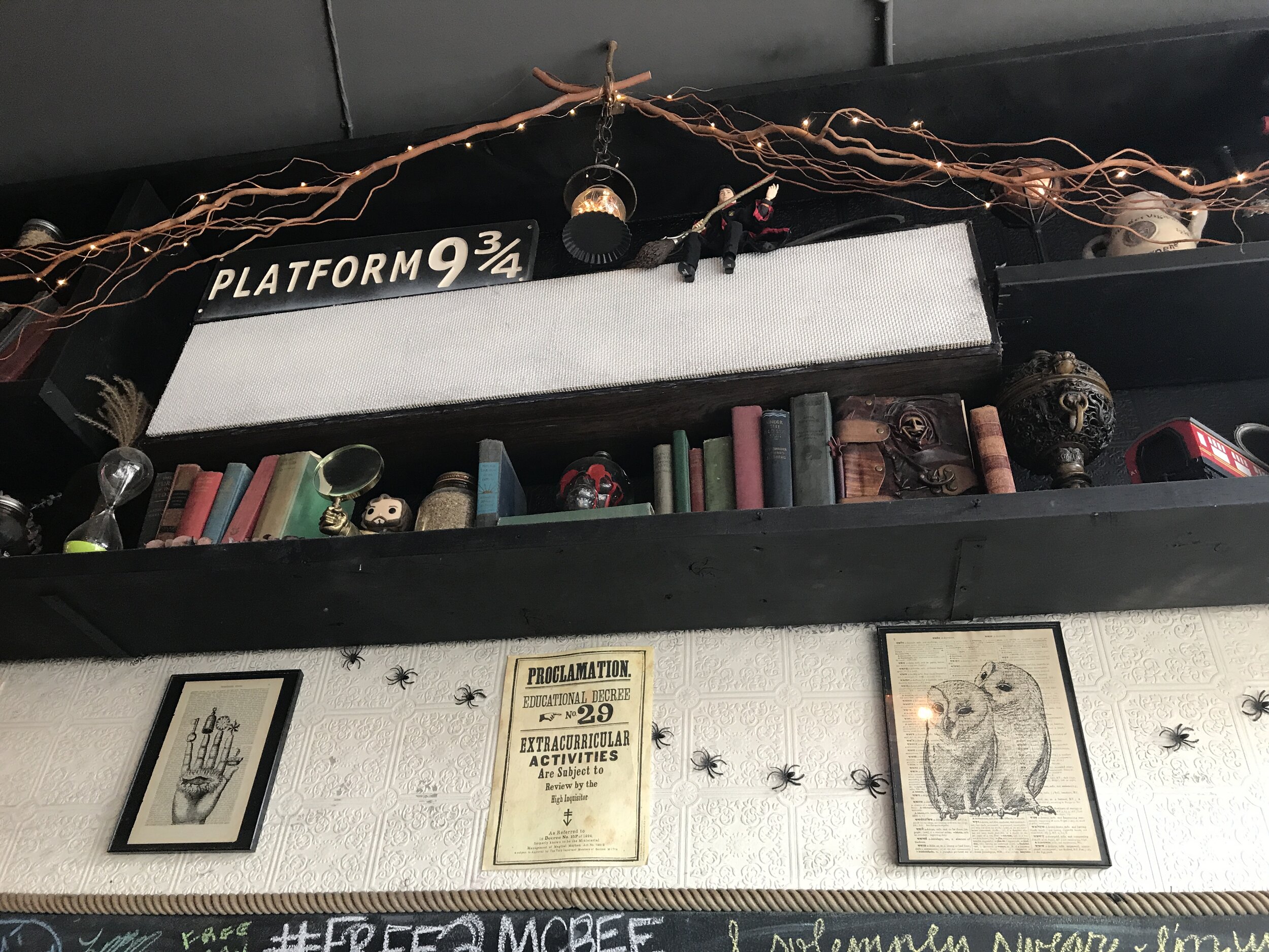 The Lockhart is a Harry Potter themed restaurant and bar in Toronto, Canada