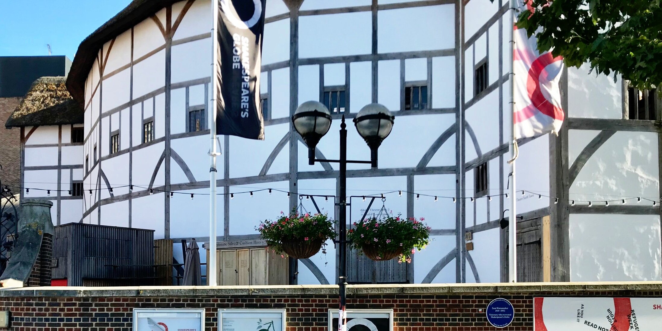 Stop 11: Shakespeare’s Globe Theatre - Opposite of St. Paul’s Basilica, on the South bank, sits Shakespeare’s Globe Theatre. Shakespeare’s Globe Theatre is a reconstruction of The Globe Theatre where Shakespeare premiered his most famous works. This modern theatre is was constructed as close to the original as researchers could find in evidence. The original theatre was a casualty of a fire in 1614, and the current structure opened its doors in 1997. 