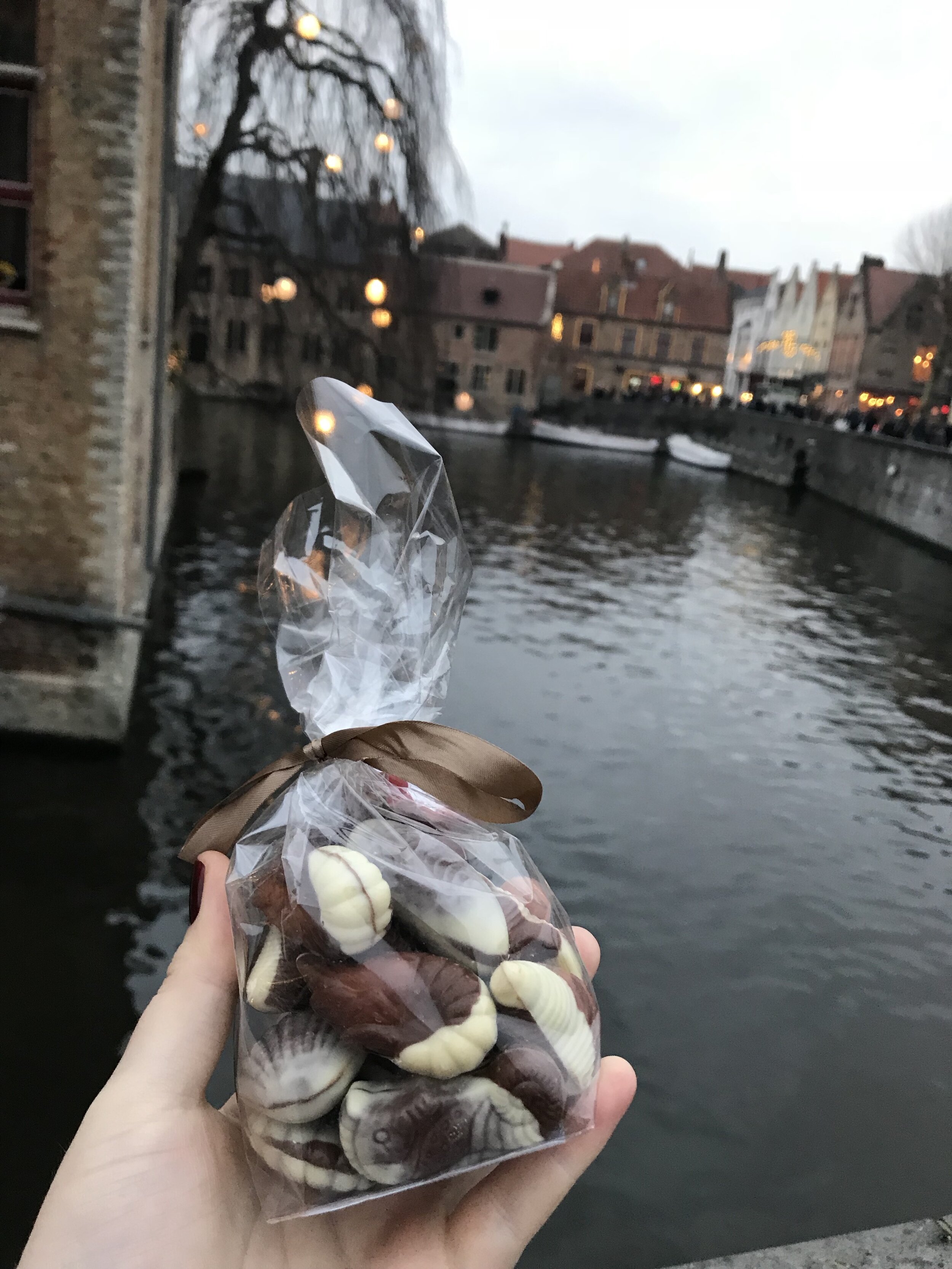My favorite chocolate shells from a cute shop near Rozenhoedkaai!