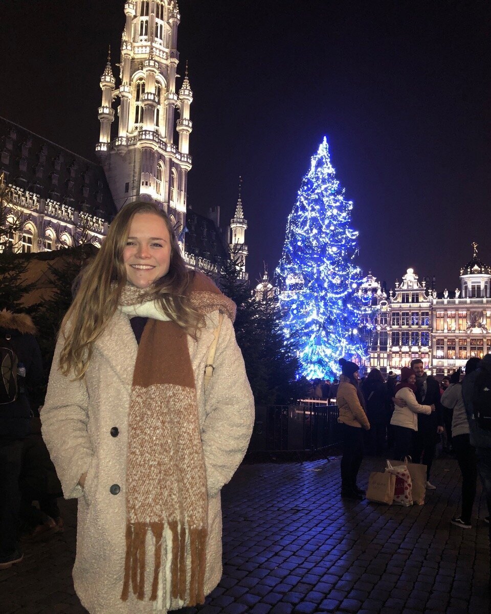 The Grand Palace during the Christmas Markets in Brussels is absolutely stunning. Especially the tree and nativity scenes! 