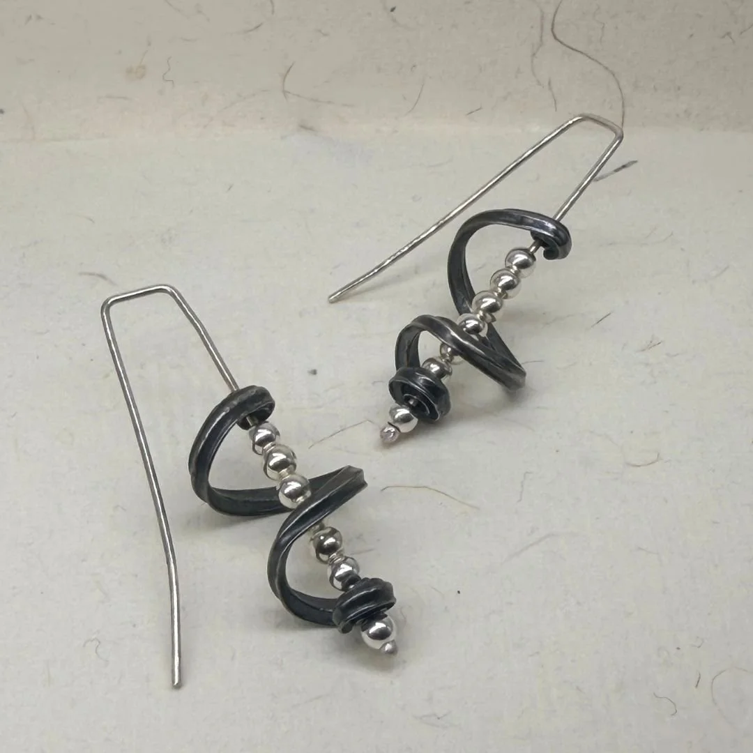 Spiral Earrings — Oxidized Sterling Silver-2.jpg