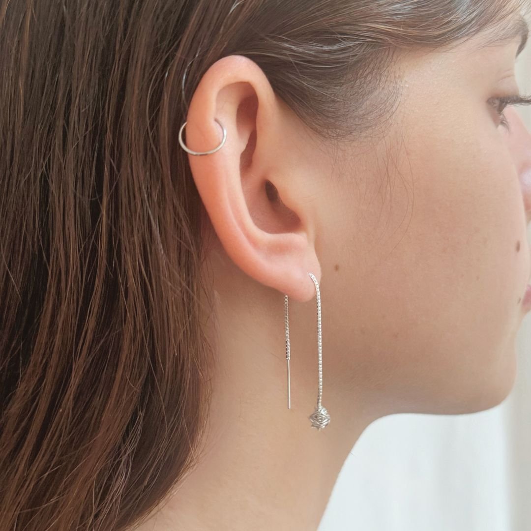 Thread Earrings with handmade ball - M1.jpg