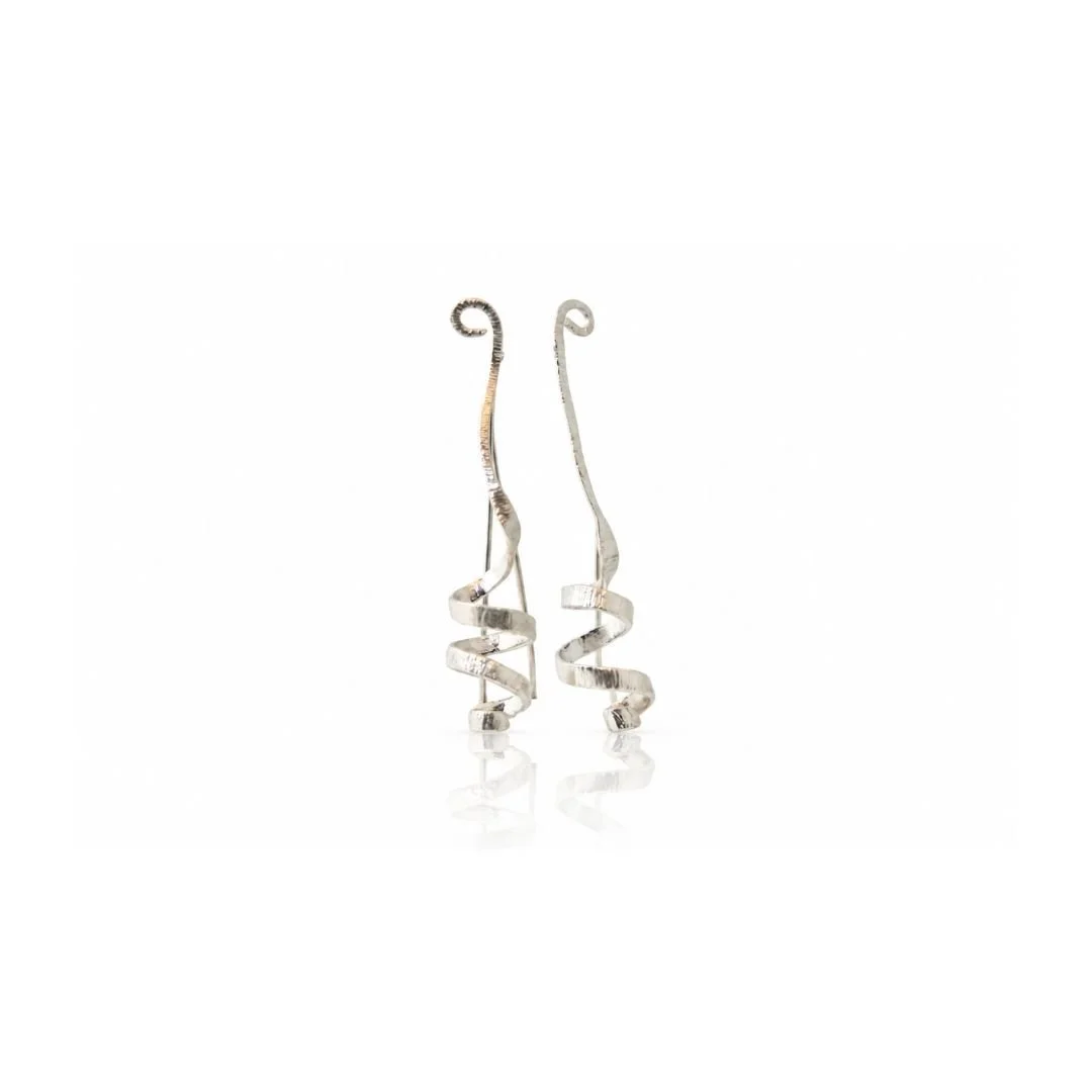 Coiled Spiral Earrings