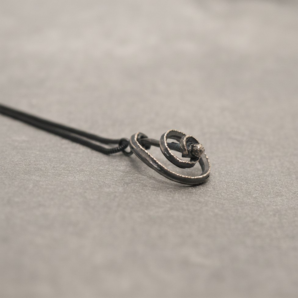 Music Pendant Spiral Necklace