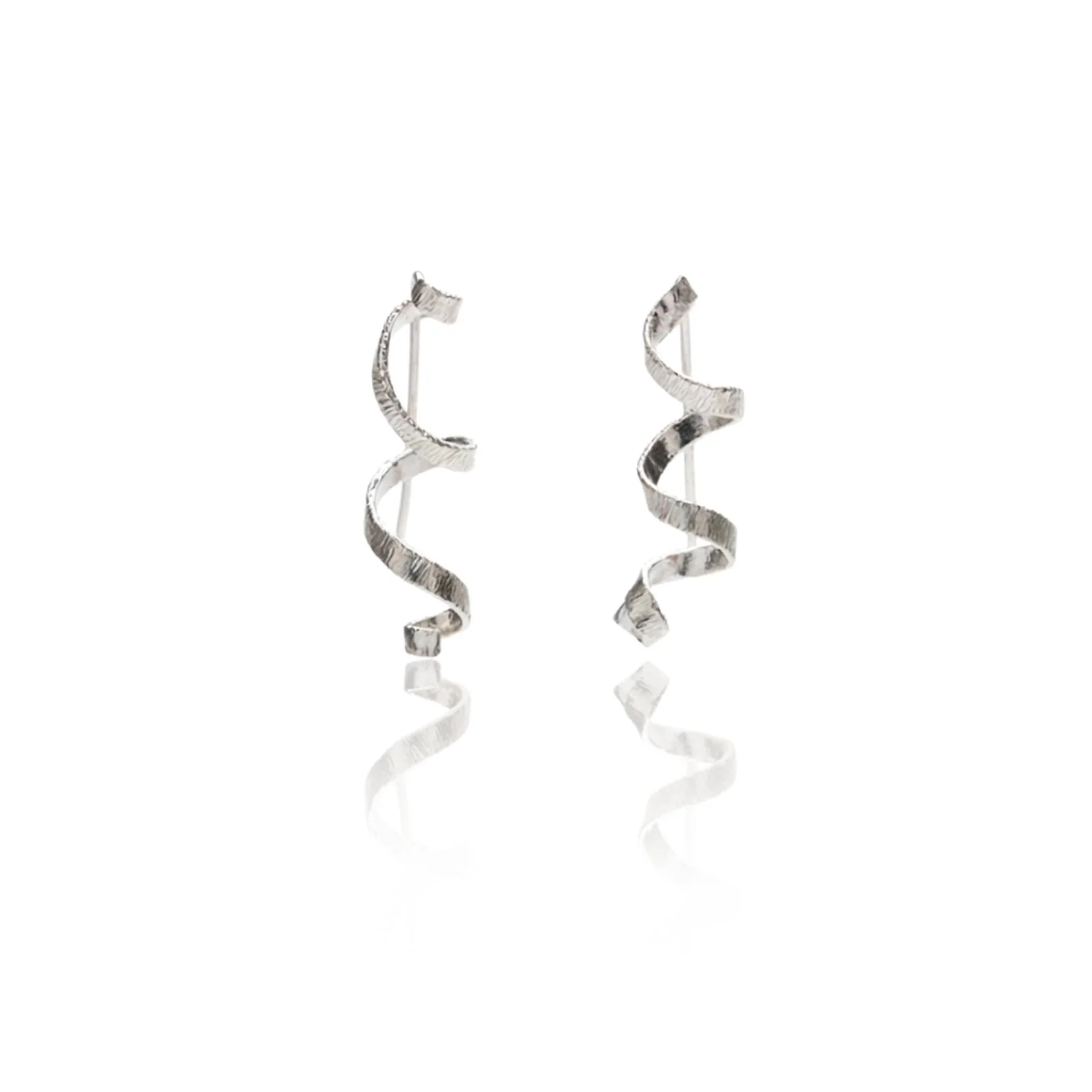 Unfolded Spiral Earrings