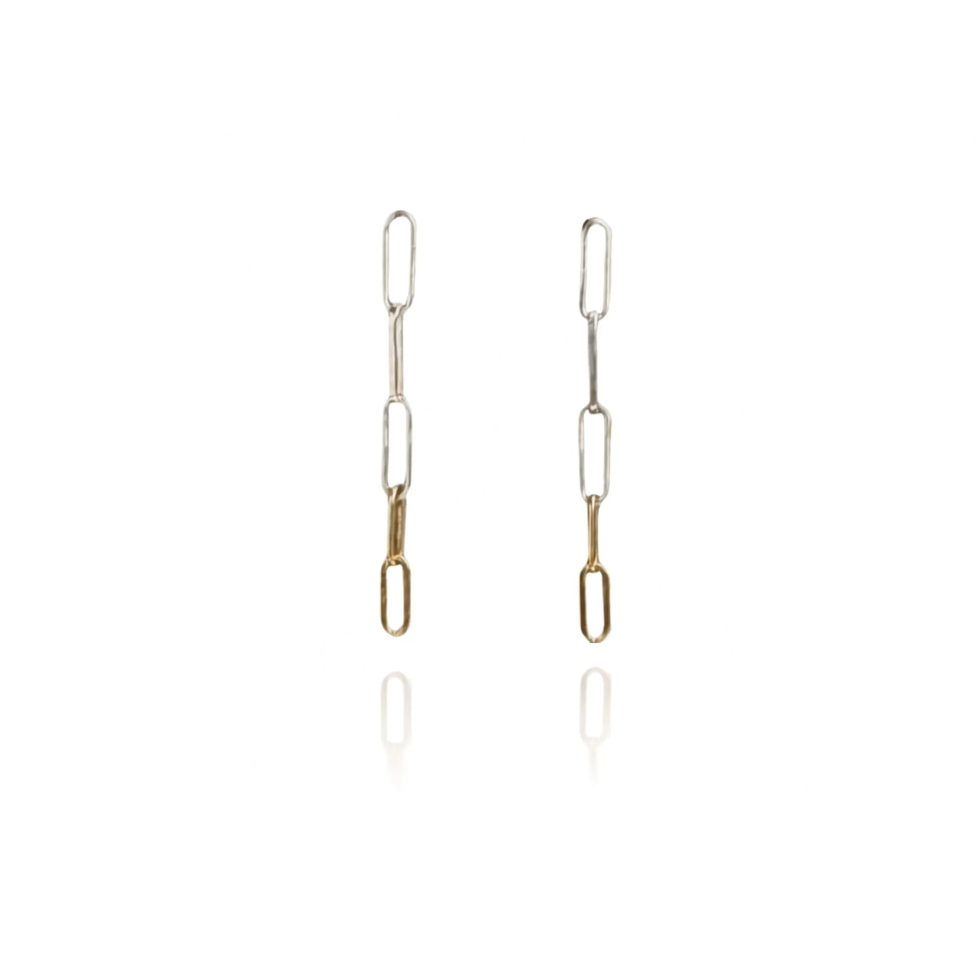 Mixed Metal Link Earrings
