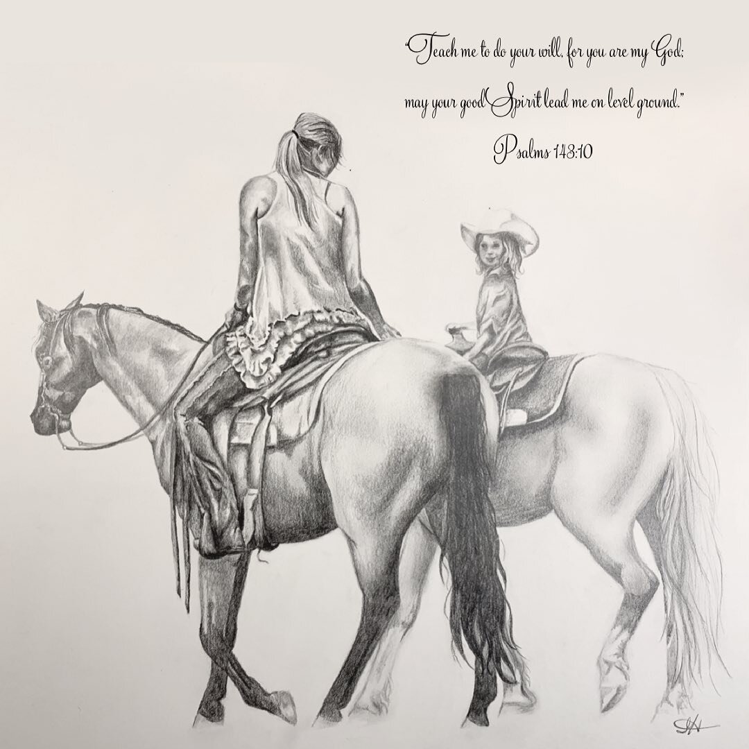 &ldquo;Teach me to do your will, for you are my God; may your good Spirit lead me on level ground.&rdquo;
‭‭Psalms‬ ‭143:10‬ 

#art #pencil #graphiteart #westernart #cowboyart  #leadme #psalms143 #psalms143v10 #love