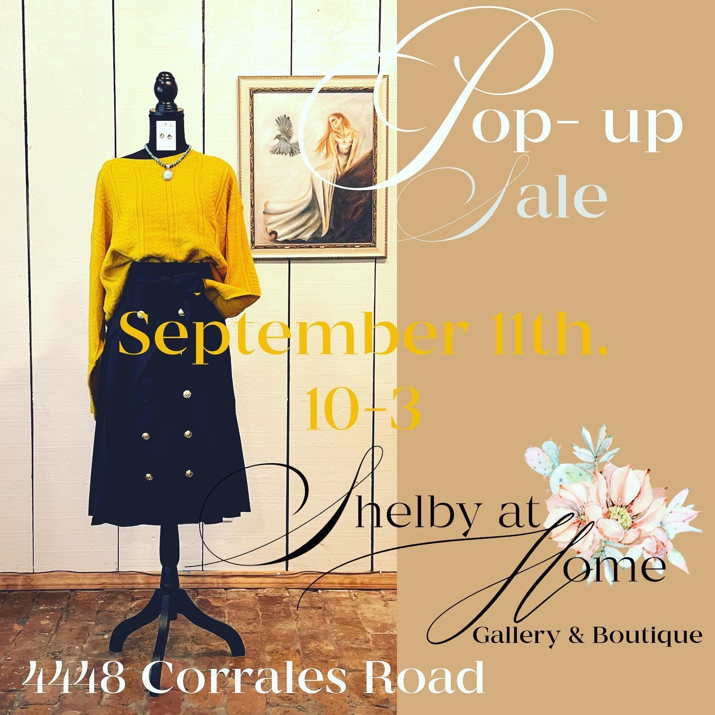 And we&rsquo;re back! This Saturday I&rsquo;ll have the shop open from 10-3. It is the Corrales Art Tour, so all sorts of fun stuff going on in Corrales! 
All new clothes and Jewelry and more art print options! 
Come stop by💕💕
#artincorrales #corra