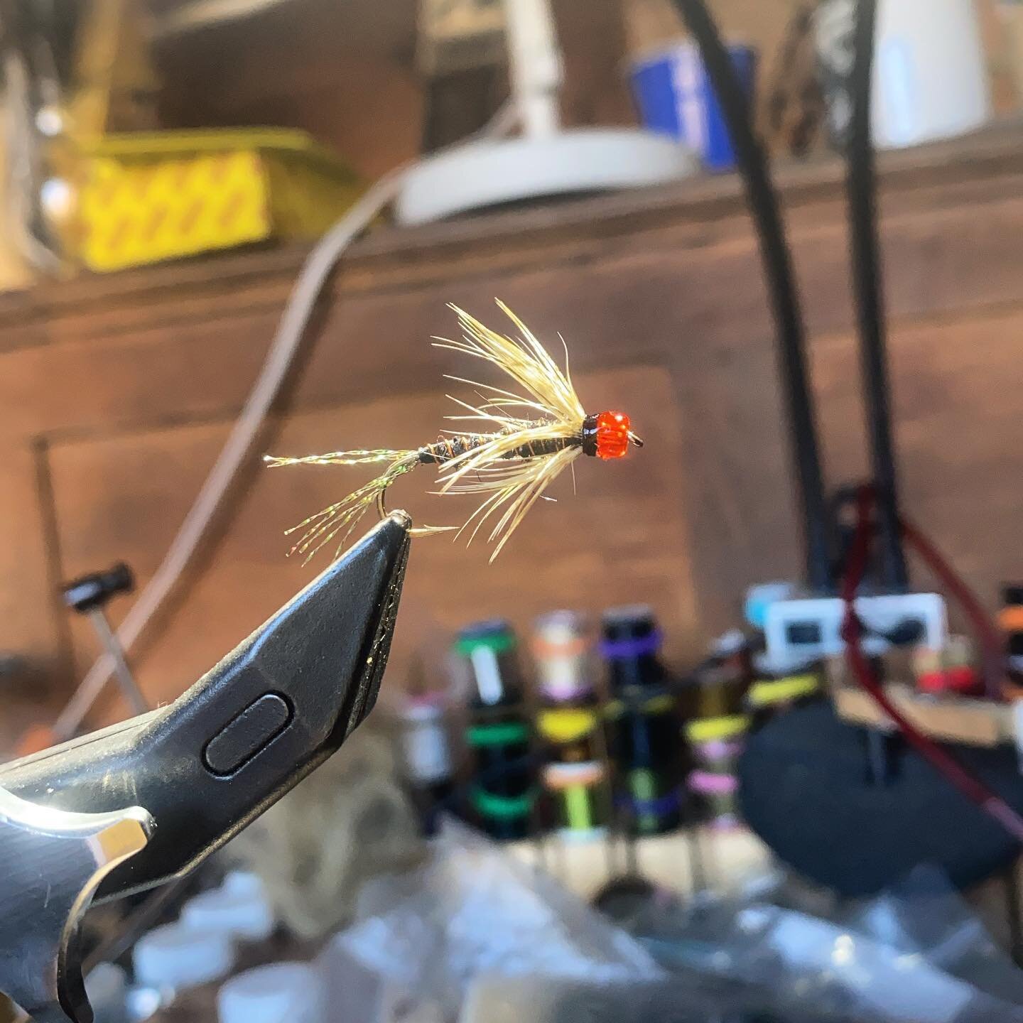 Pumpkin head soft hackle for today! I&rsquo;m gonna fish it right during the full moon! It&rsquo;s the spookiest way to fish. Muuwahahahahahaaaaaa!