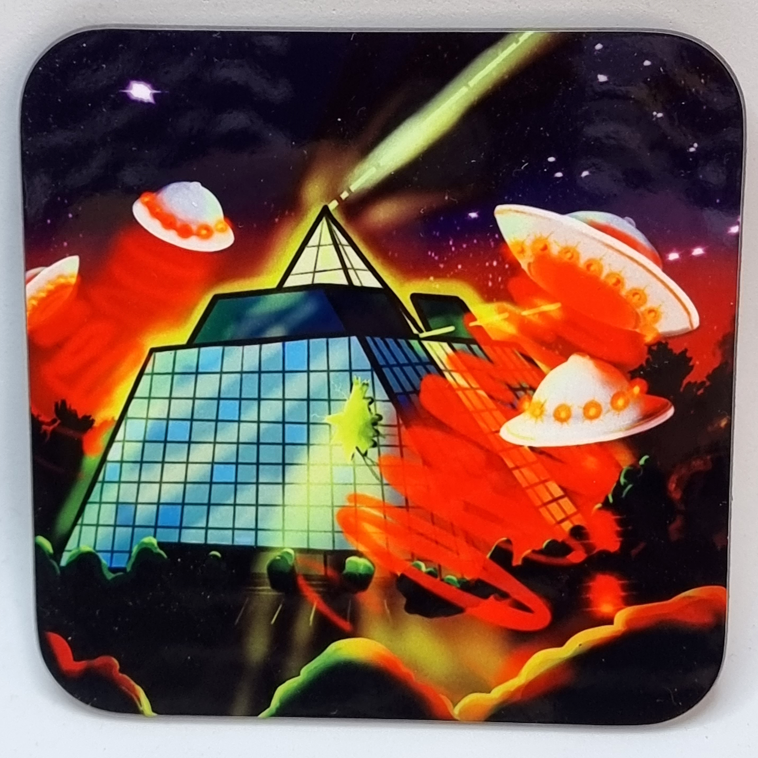 Stockport Pyramid UFO Attack Coaster