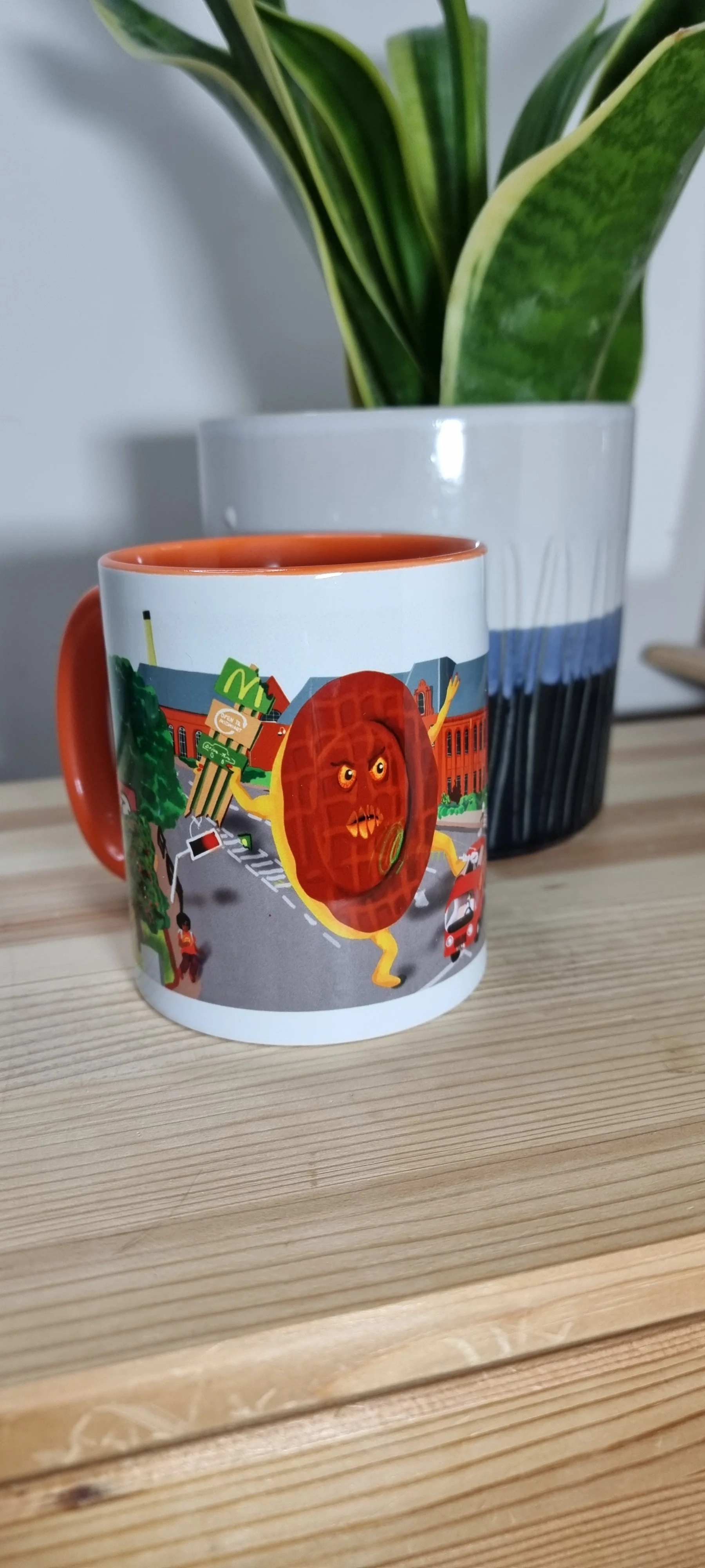 Levenshulme under Giant Jaffa Attack Mug (Orange inner)