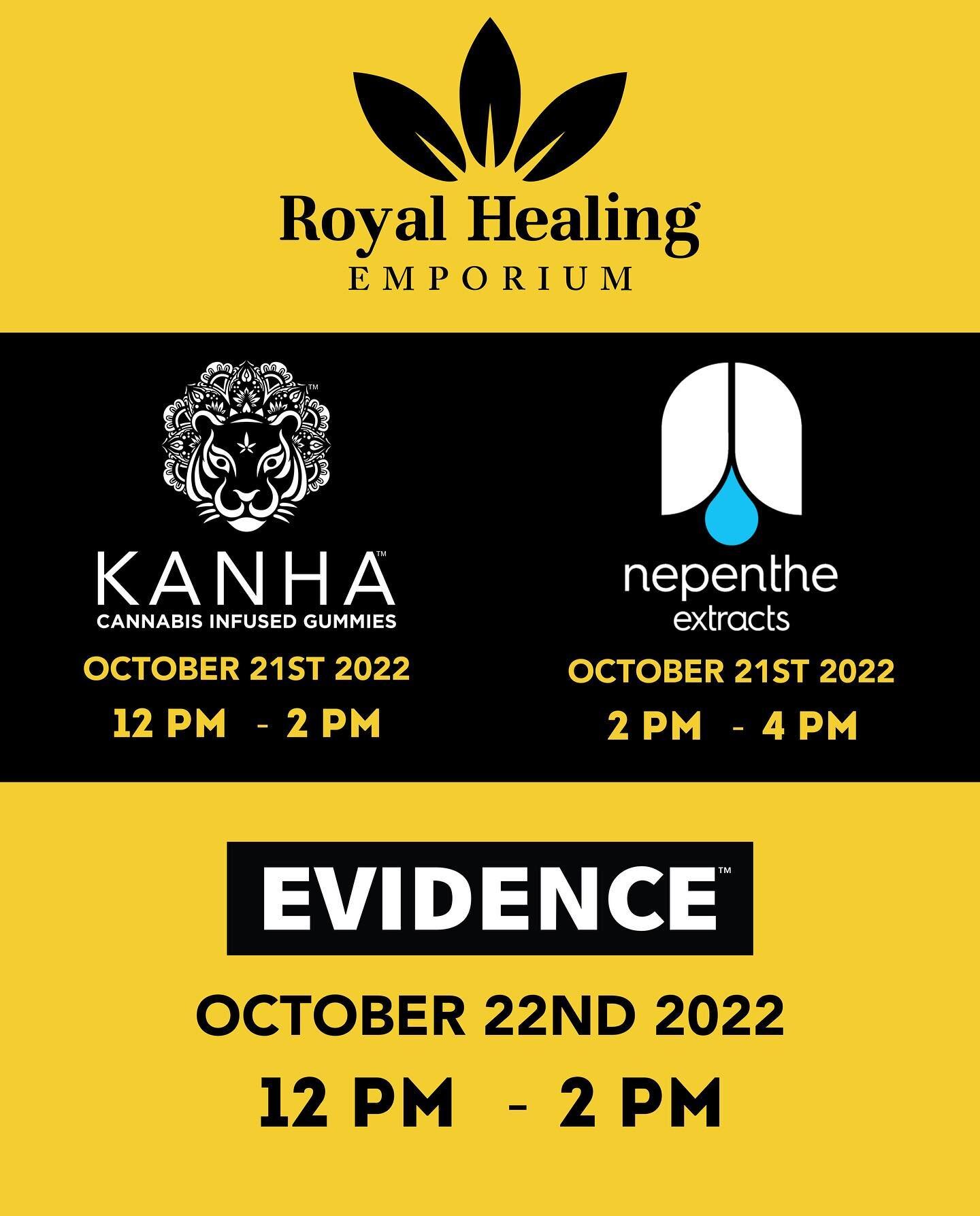 We are excited to have some amazing brands visit us this week. 🙌 Join us and discover more about their products. This is a great opportunity to learn more about their journey and what&rsquo;s coming. We hope to see you here!  #royalhealingemporium