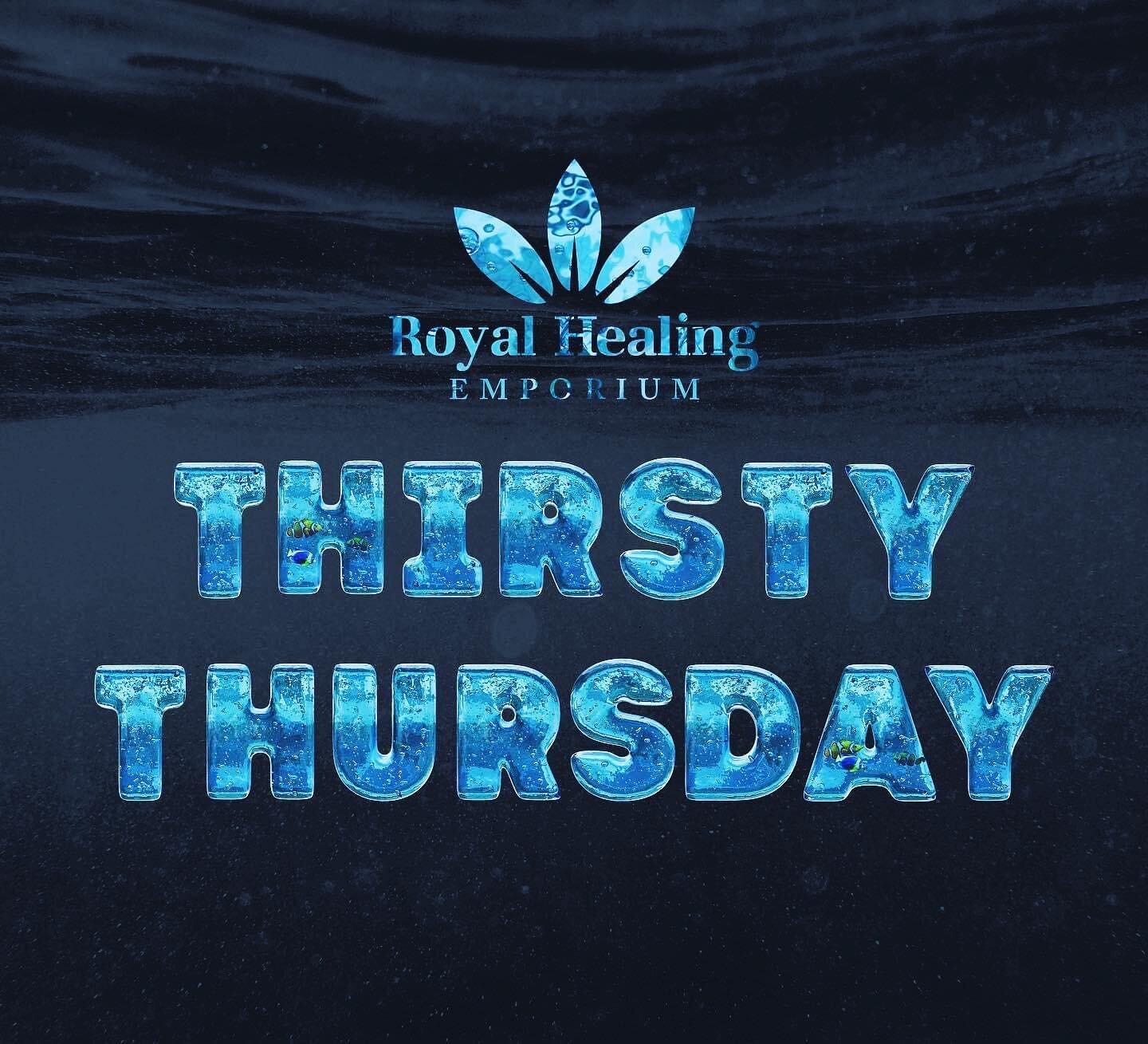 It&rsquo;s that time of the week! 💦 It&rsquo;s #thirstythursday and we have something fresh for you here at #royalhealingemporium