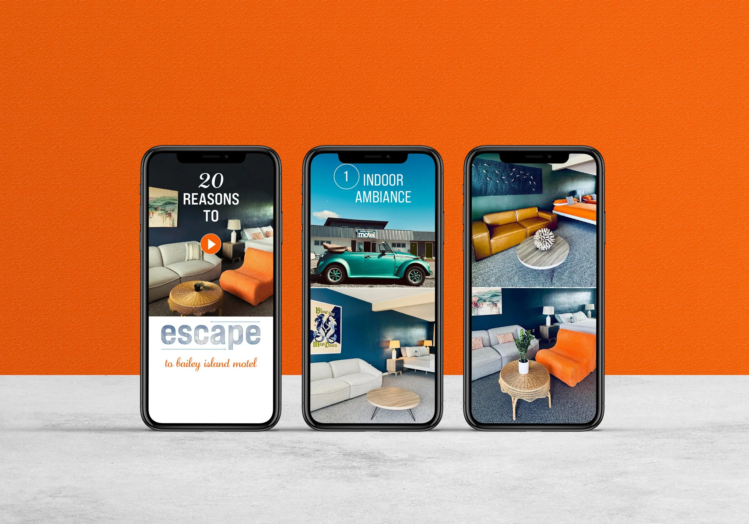 Social Media Reel + Email Content Creation: Michele Frye of Design Du Jour for Bailey Island Motel