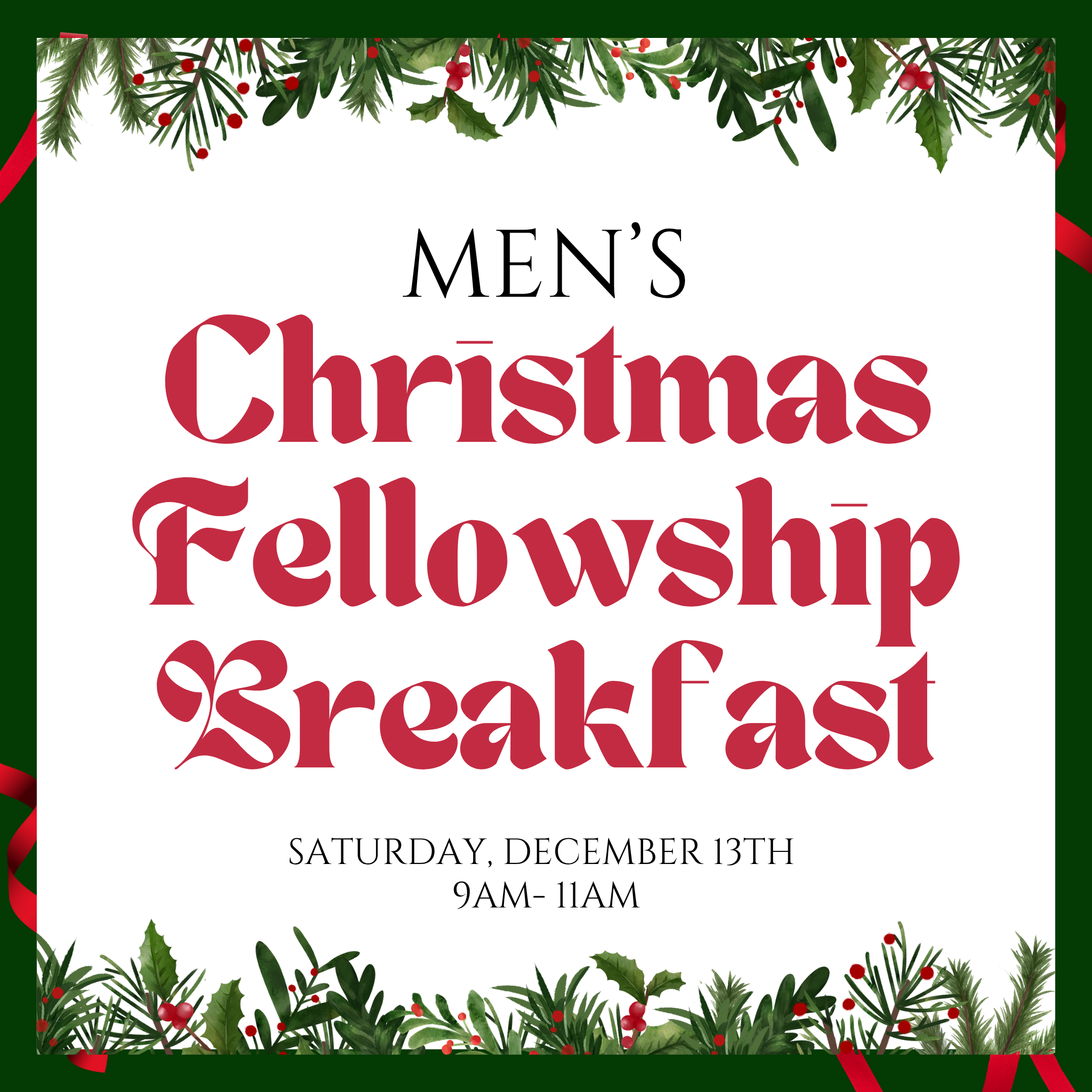Men's Christmas Fellowship Breakfast