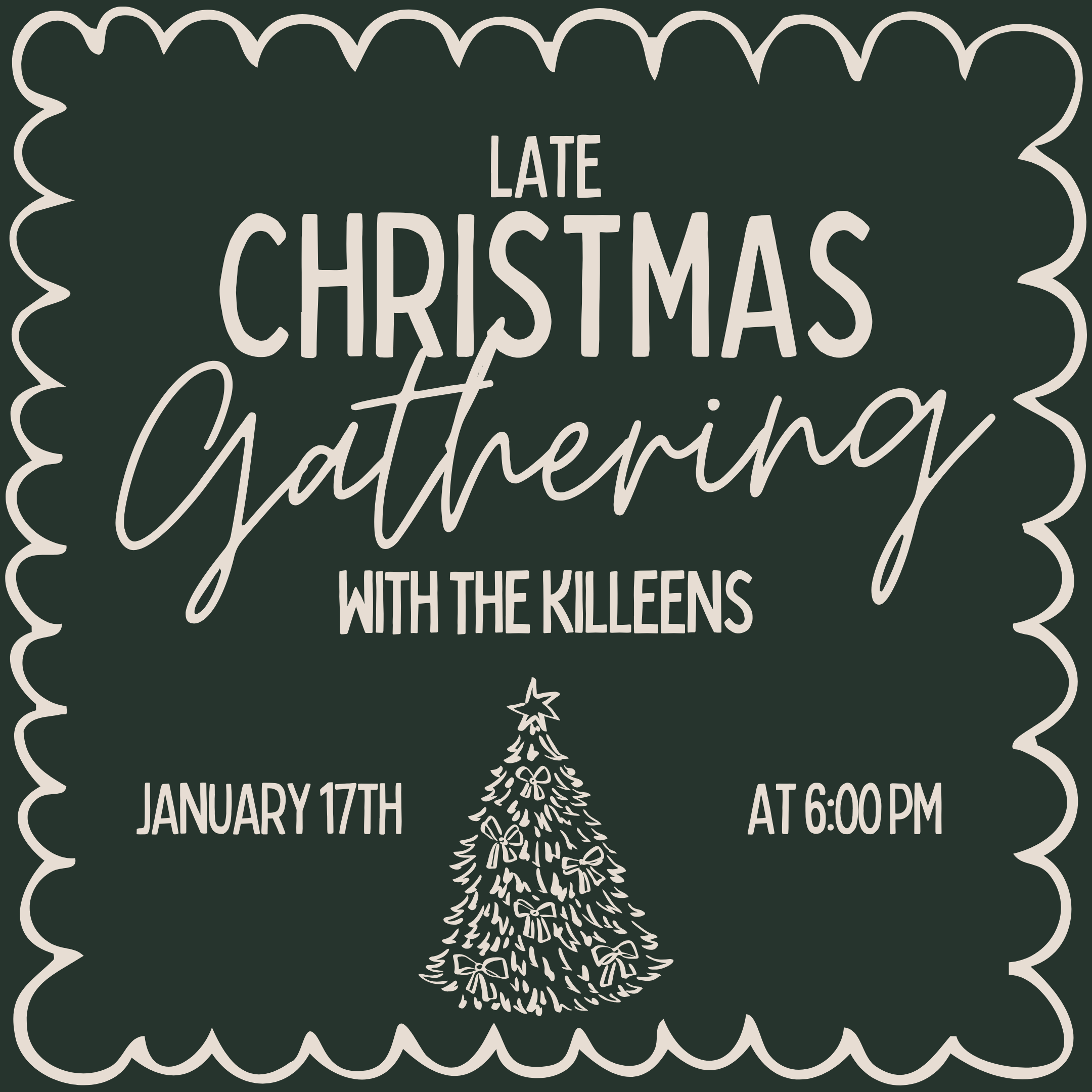 Late Christmas Gathering with the Killeens