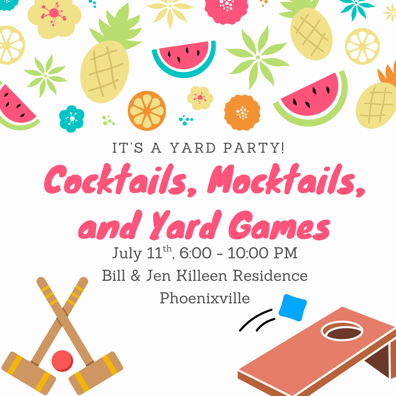 Cocktails, Mocktails &amp; Games