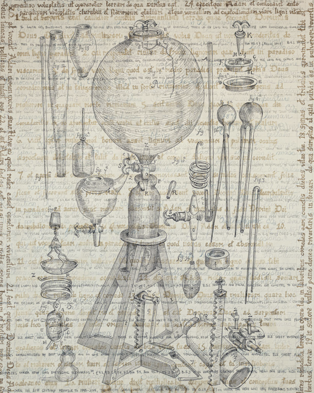 Suzette Marie Martin, Hydrostatica Paradoxica (2023). Held in the Kinney Center’s permanent art collection.
