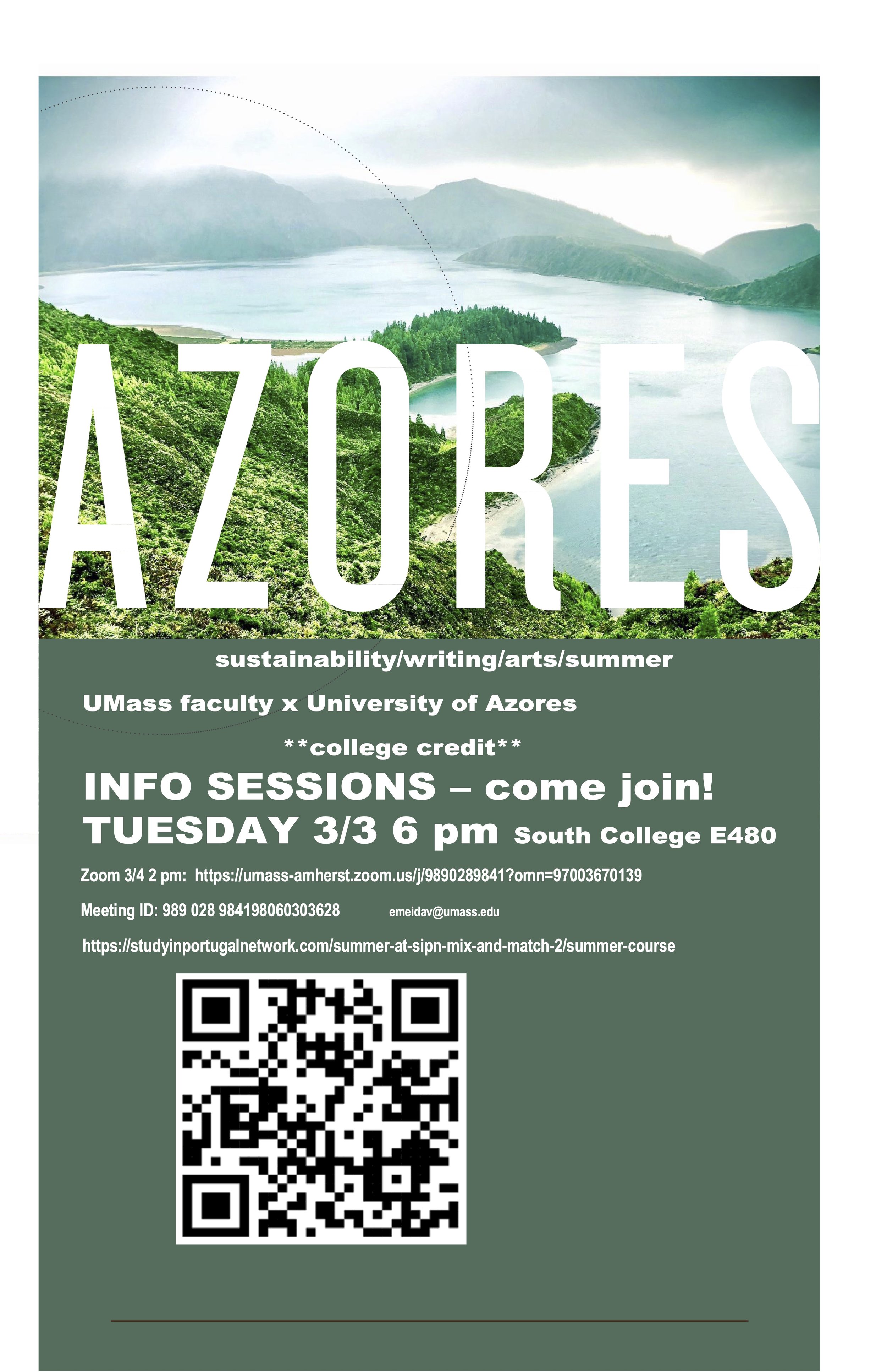 Sharing News | Azores: sustainability/writing/arts/summer Info Session (Copy)