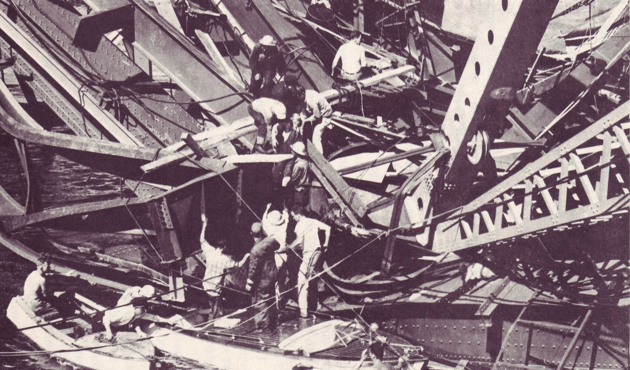 One of the most amazing things about the Second Narrows bridge disaster is that any of the workers that day survived... --Vancouver Sun photo
