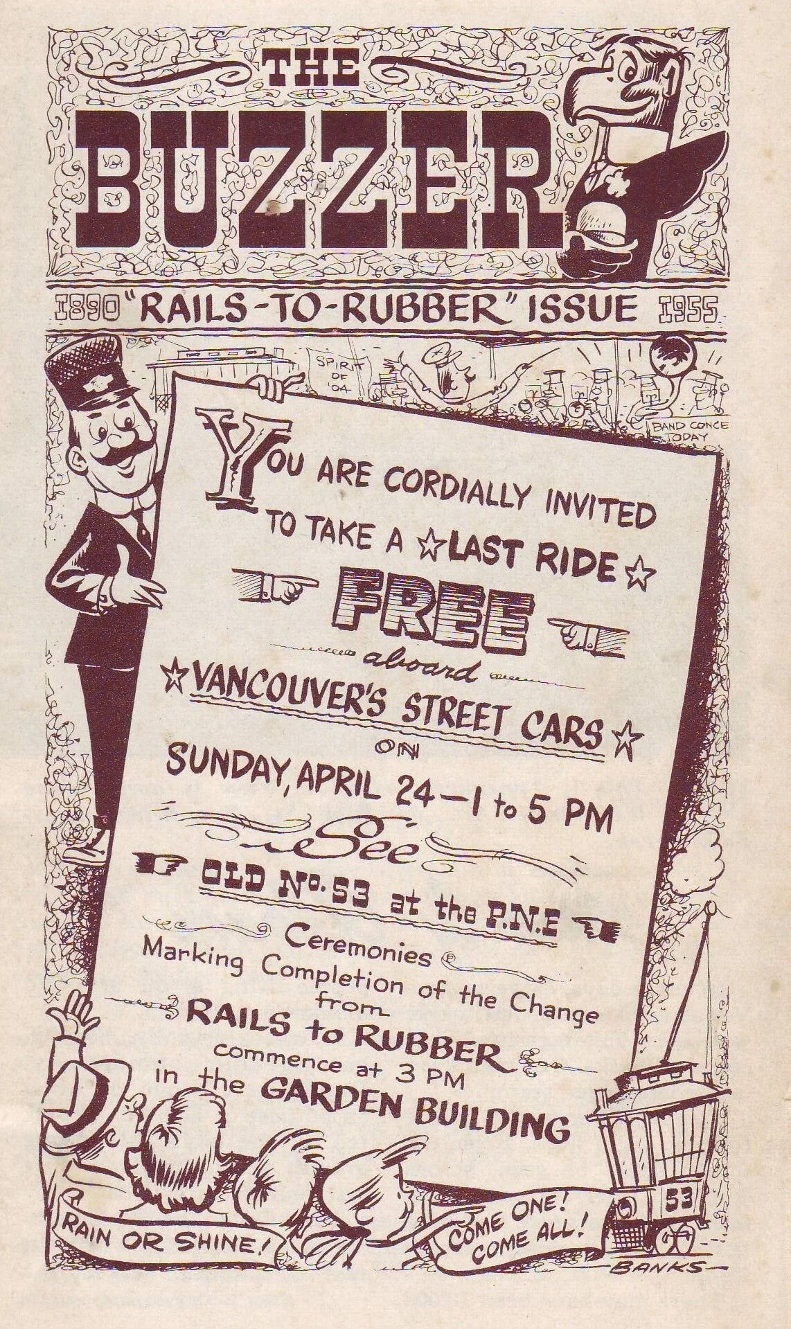 April 1955: Last Ride on Vancouver’s Street Cars