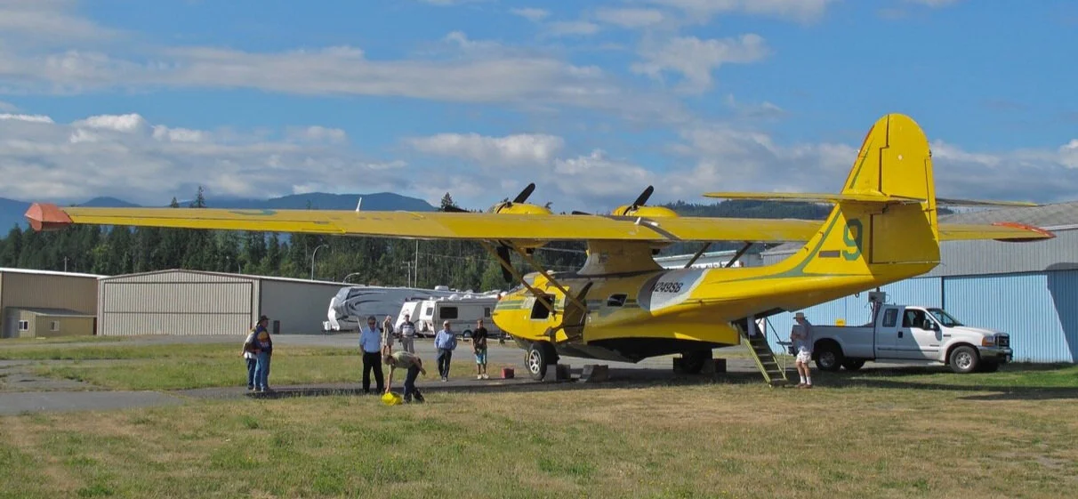 Another view of the Canso at the Nanaimo Airport. --Photo courtesy of Ambrose Knobel