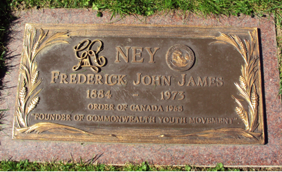 Michael Ney's father's grave —Photo courtesy of Jim LaBossiere