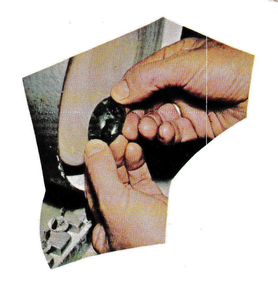 This small piece of jade is just a sample—there are mountains of the semi-precious jewelry stone in British Columbia.