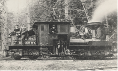 The LMSRR’s No. 1 locomotive was soon put to work hauling high-grade ore from the Lenora Mine.