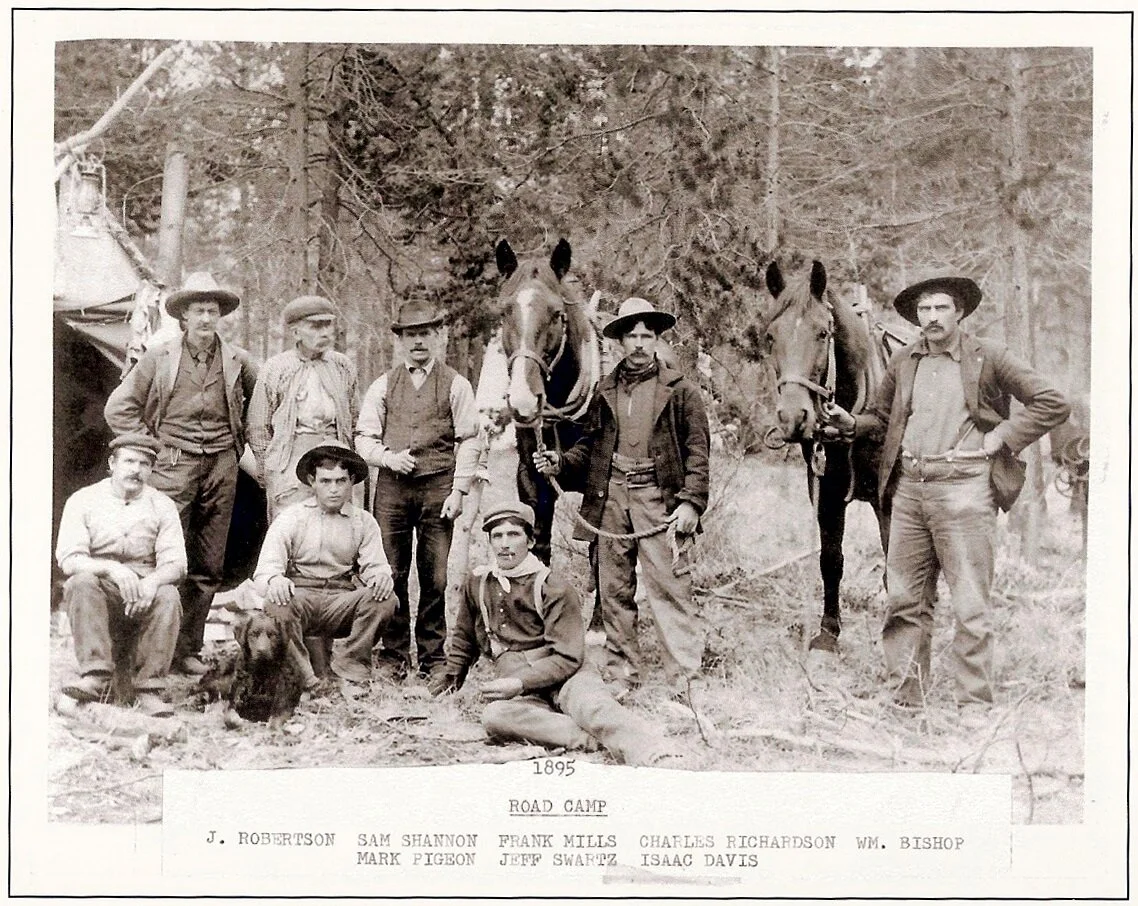 Charlie Richardson Senior is the fourth man from the left (holding the horse) in the back row.