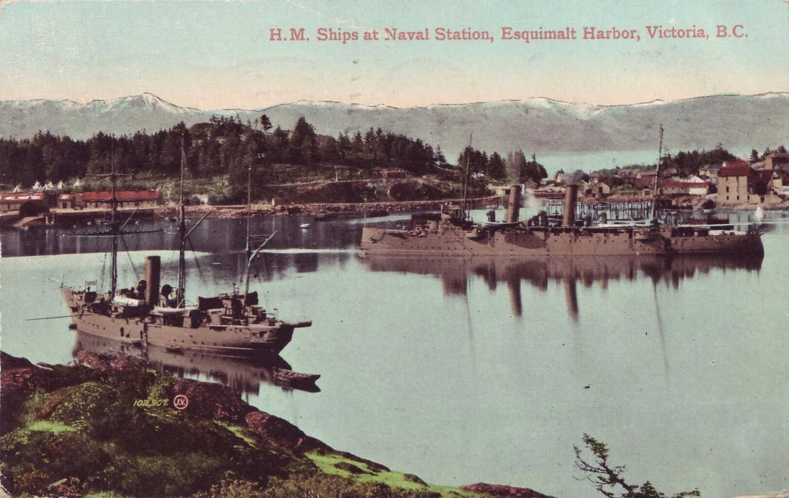 In desperation agent Blackwood even called the Esquimalt naval base, only to be told that it would take hours for the flagship HMS Grafton to raise steam.--Author's collection