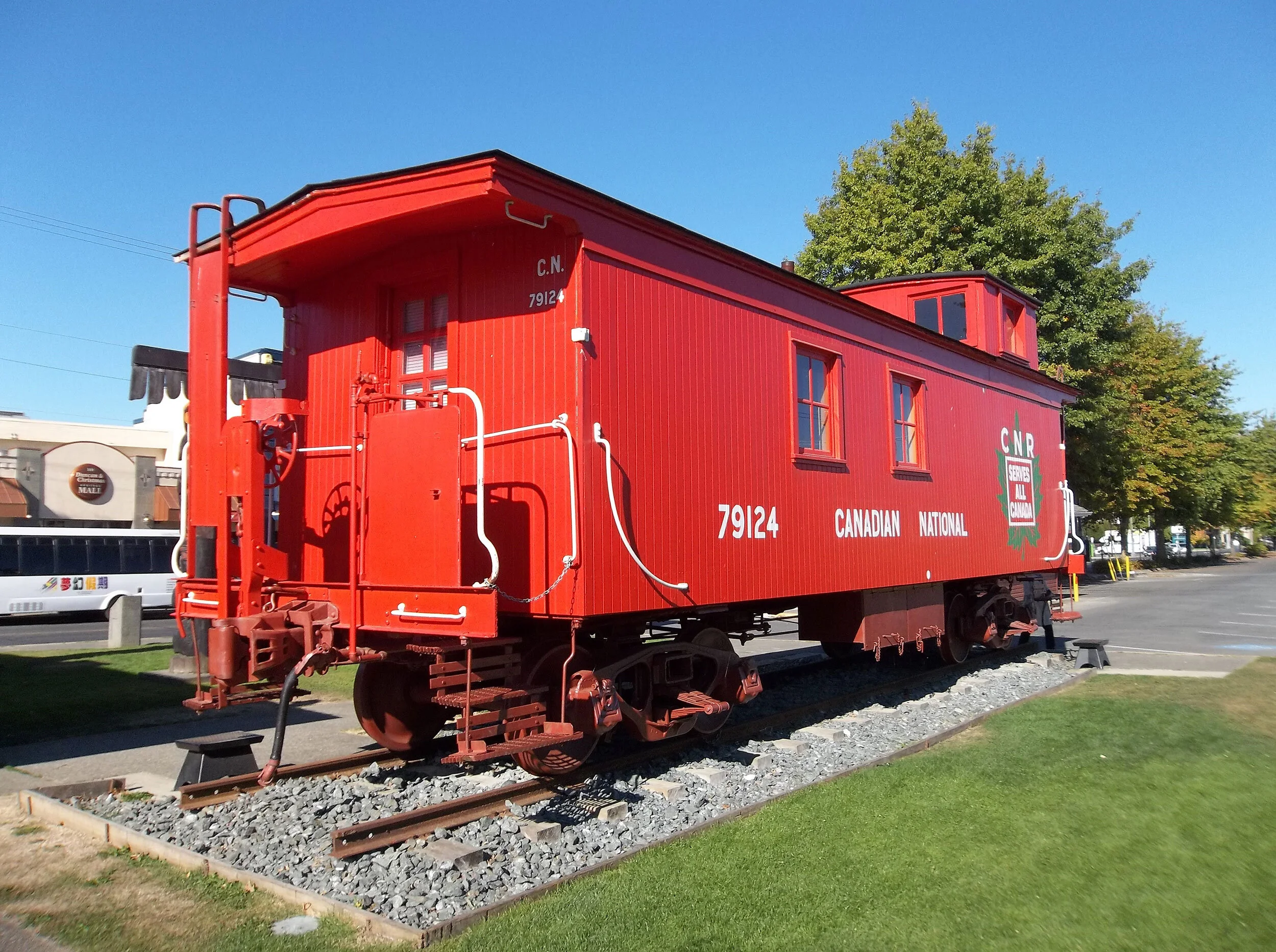 Downtown Duncan has its own railway icon (besides the E&amp;N trains station), this beautifully restored CNR caboose.