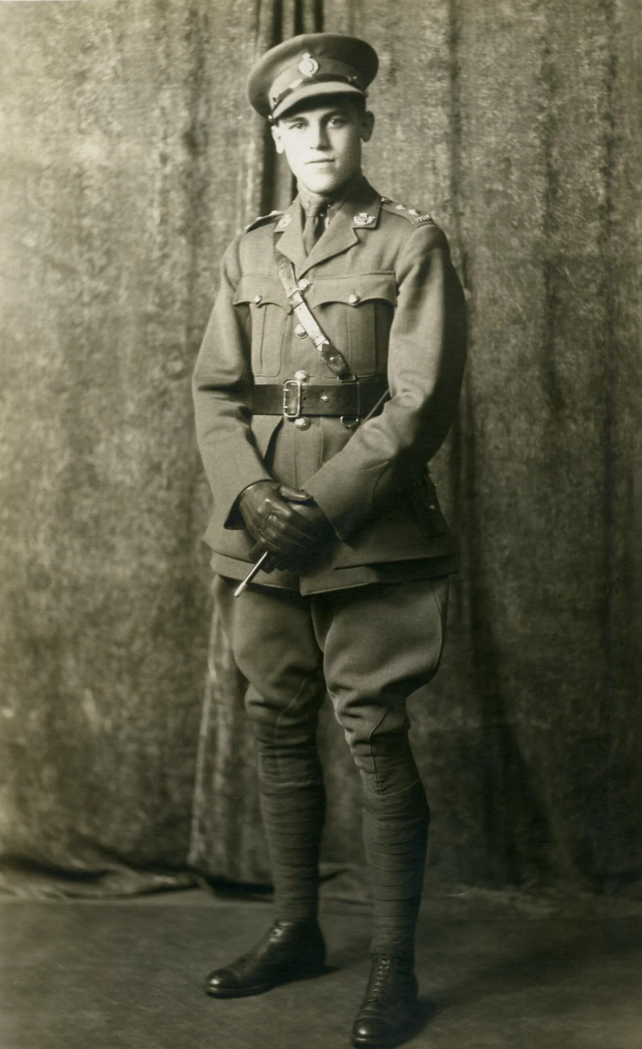 Young Lieut. Tony Farrar in uniform. —Kaatza Museum