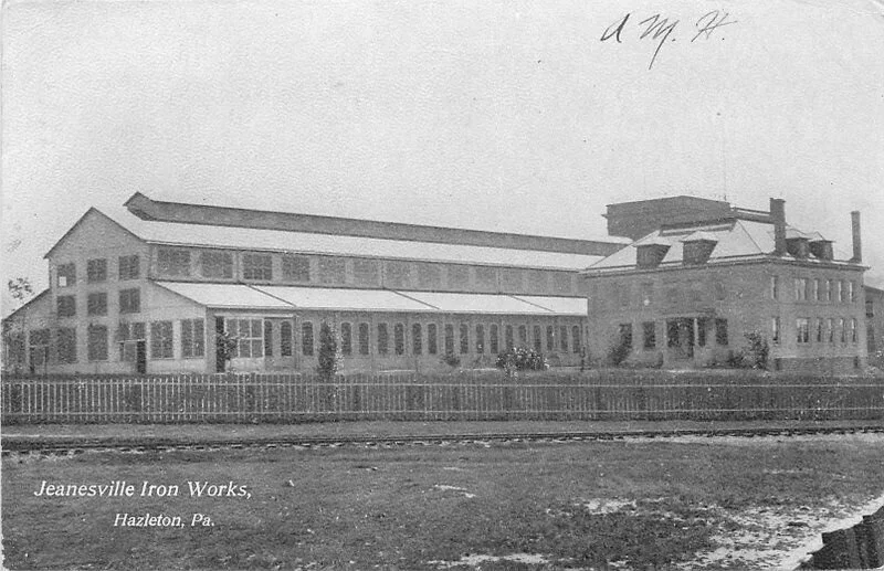 A 1908 postcard of the Jeansville Iron Works, Hazelton, Pa., makers of the drill still in the bush in a Cowichan Lake forest.
