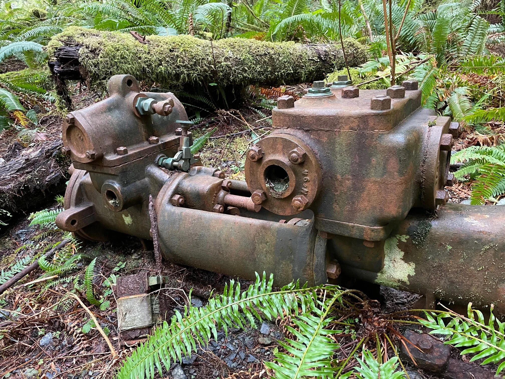 A view of the rock drill that’s at least 120 years old and which should be in a museum. —Henry van Hell photo