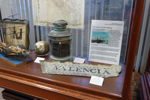 Artifacts from the ill-fated S.S. Valencia have long intrigued visitors to the Maritime Museum of British Columbia in Victoria. —Photo by John MacFarlane, Nauticapedia.