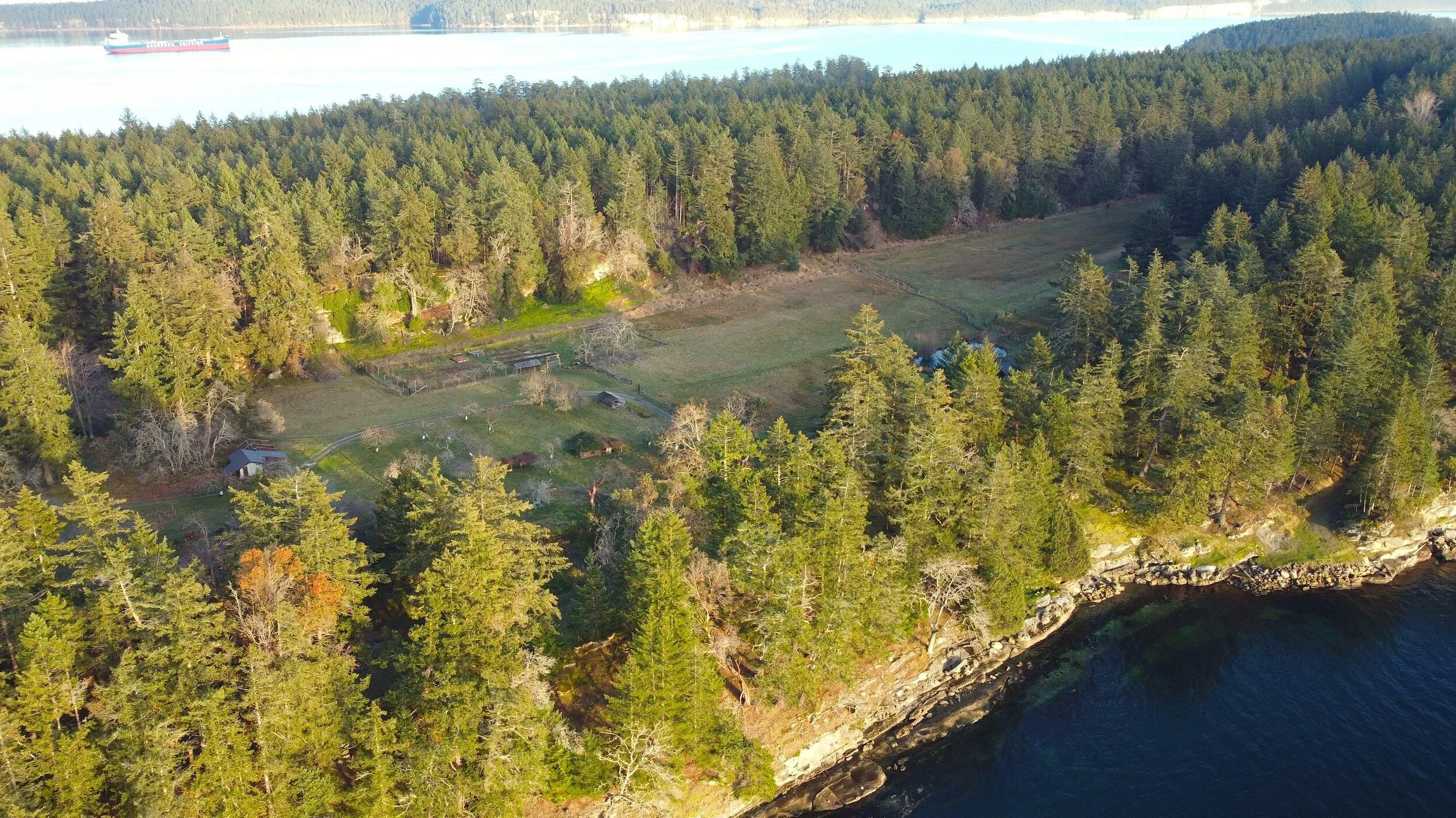 “Spectacular largely undeveloped Farm on DeCourcy Island” reads the ad from Colliers Unique Properties. It’s yours for just $3 million!