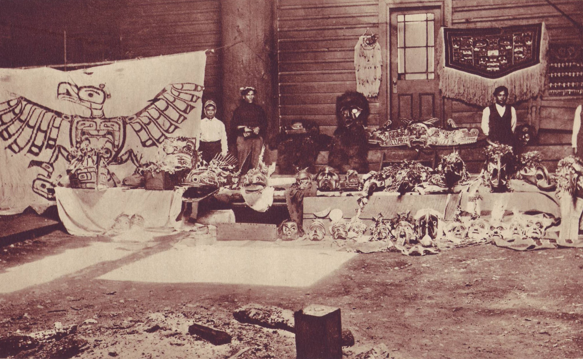 Another view of masks about to be surrendered to the federal government to avoid imprisonment. —W.M. Halliday photo.