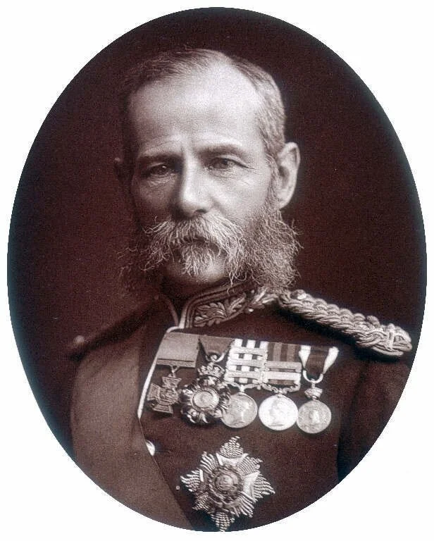 Field Marshal Frederick Roberts won battles and honours but lost many of his men to disease because of supply line inefficiencies. He’s also remembered for having interned 1000s of Boer women and children in a concentration camp where many, most of them children, died of disease and hunger. —Wikipedia photo