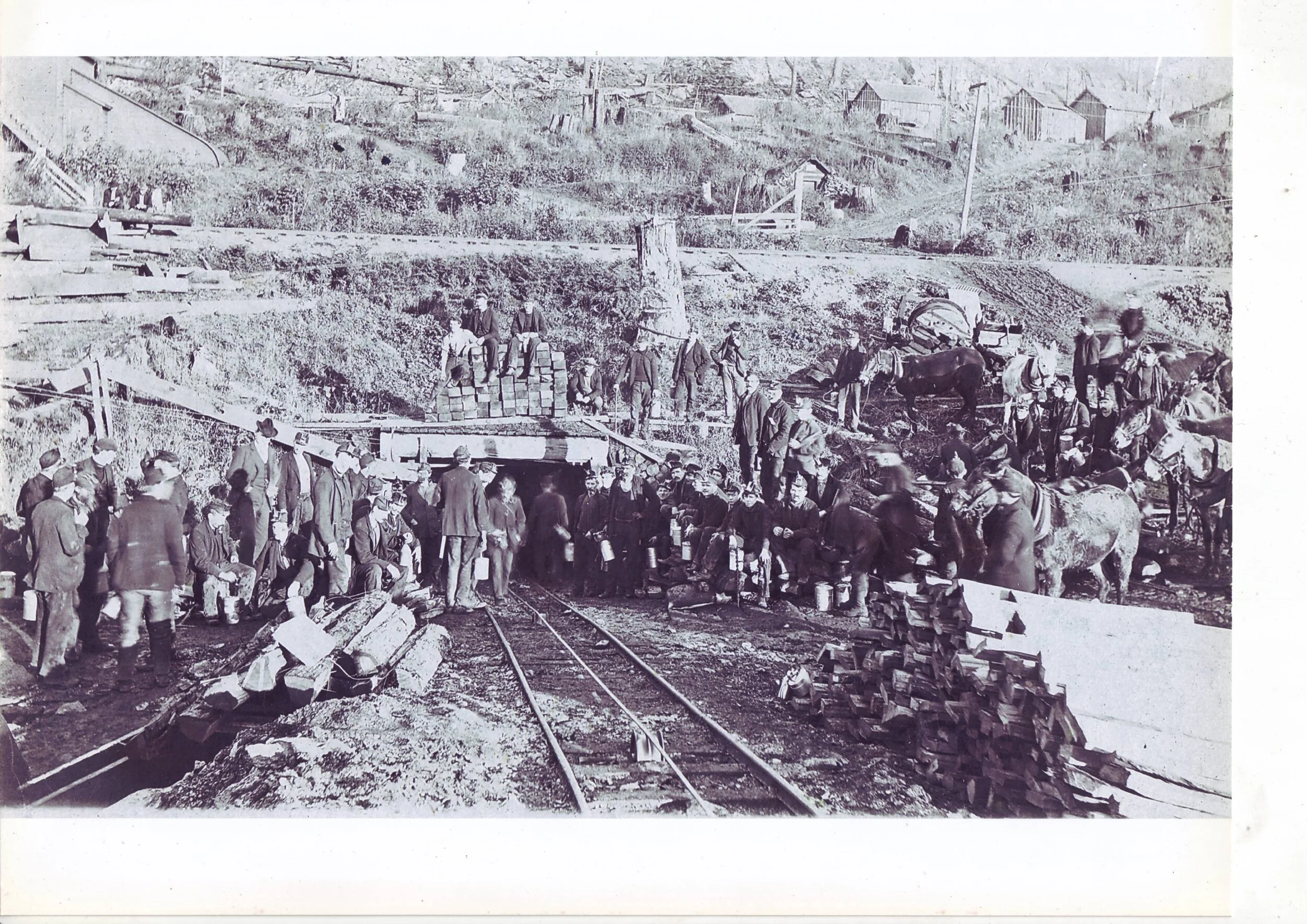 The Alexandra Mine at South Wellington where Nathan Dougan had his first job as telegrapher and weighman. —Tom Teer photo.