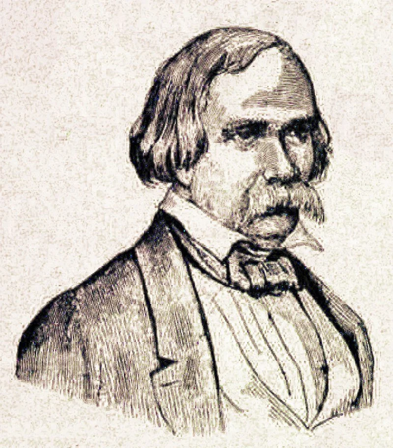 Hill’s Bar ‘antagonist’ and ‘belligerent,’ Ned McGowan could be a charming rogue—even some of his enemies couldn’t help liking him. -Wikipedia https://archive.org/stream/narrativeofedwar00mcgo#page/n14/mode/1up, Public Domain