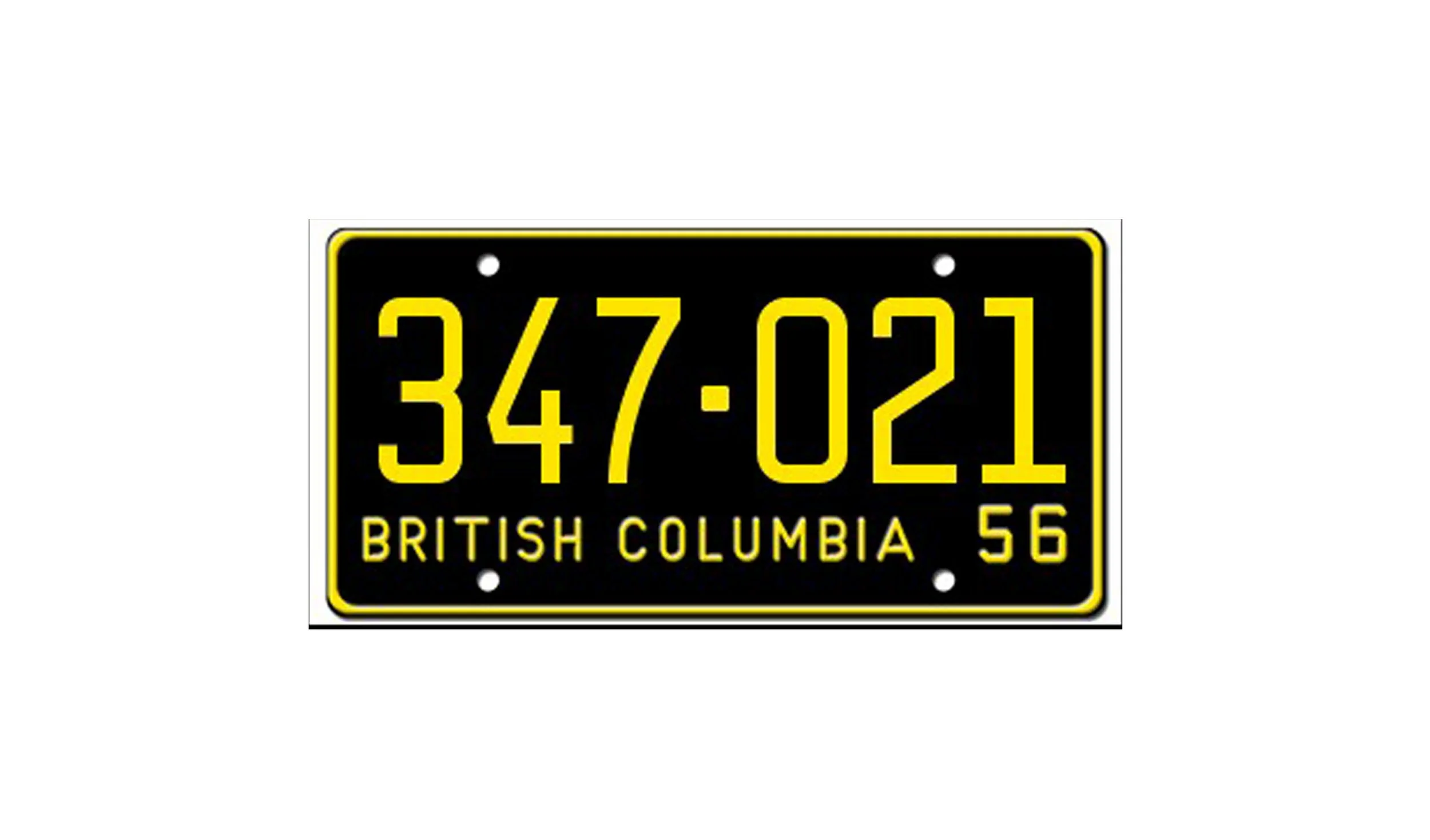 BC’s First License Plate Holders