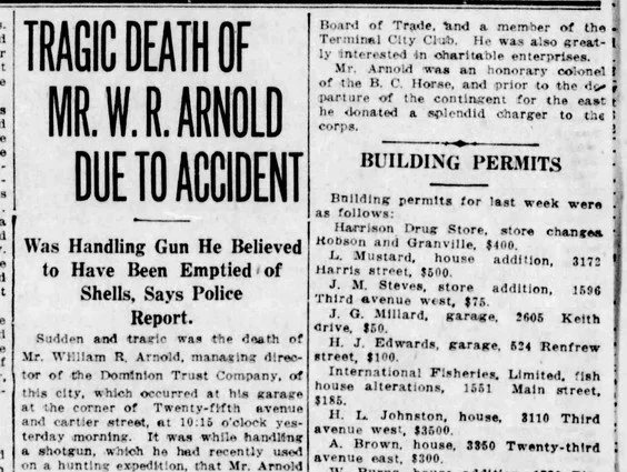 Vancouver City Landmark Recalls 1914 Scandal, Tragedy
