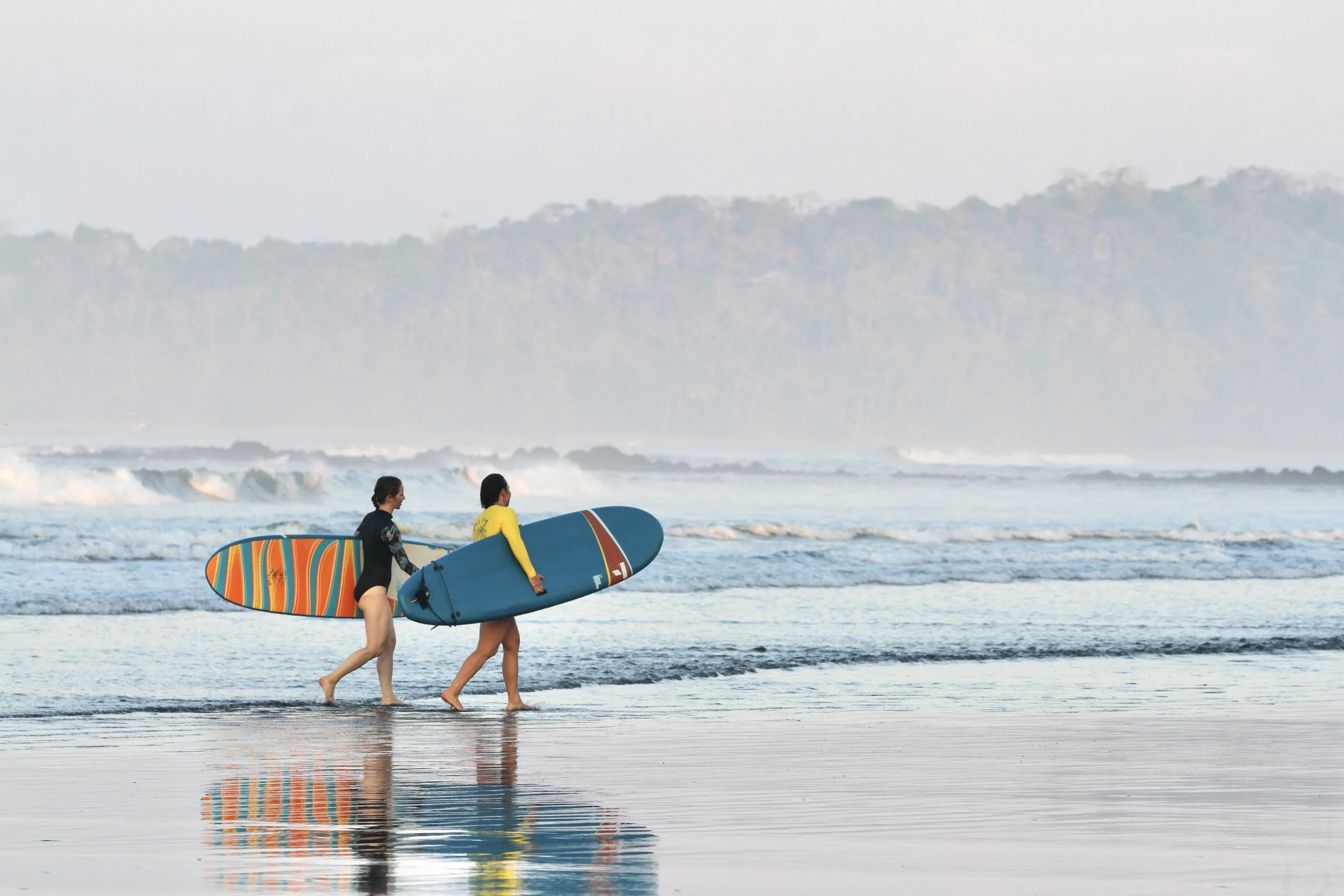 Two Beginner Surfers Waluaa