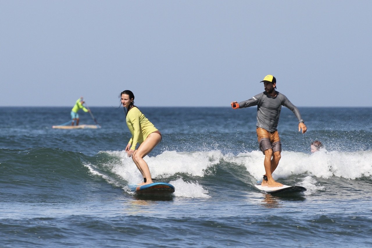 Beginner Surf Lesson at Estero Beach Santa Catalina Panama.JPG