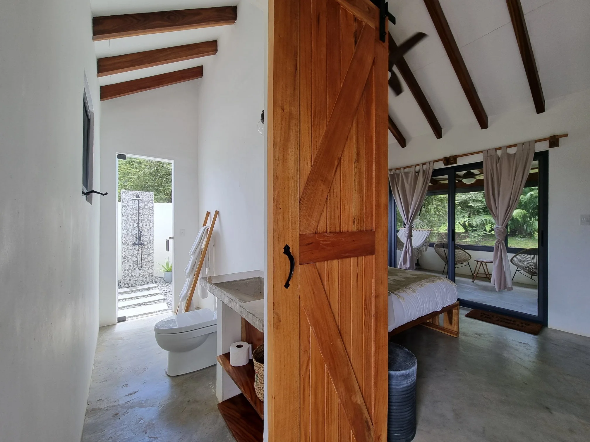 A room at our Yoga and Wellness Retreat in Santa Catalina Panama Luxe Beachfront Stay