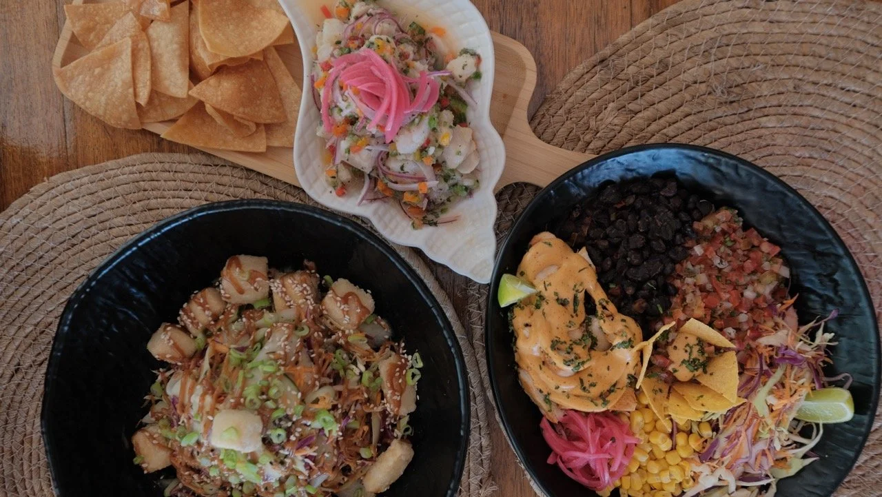 Panamian cuisine for dinner at Waluaas Yoga and Wellness retreat