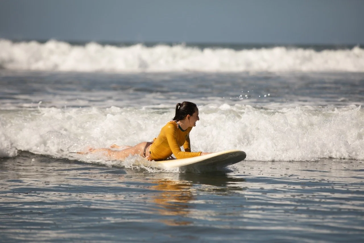 smiling surfer during waluaa retreat