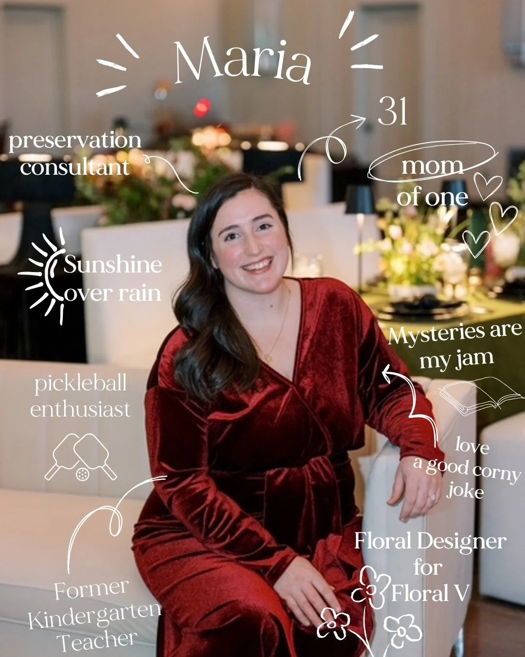 ✨Meet the Team ✨

▫️Maria- Preservation Consultant- Often the first friendly face you&rsquo;ll connect with. She guides clients through the preservation process, answers questions, and helps ensure every special bloom receives the care it deserves.

